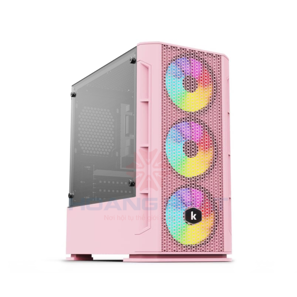 Vỏ Case Kenoo ESPORT G362 -3F (Pink - kèm 3 fan)