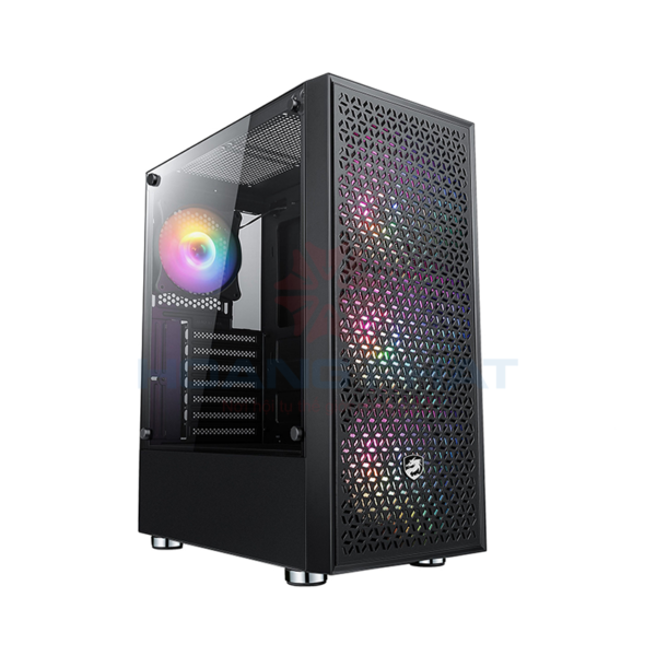 Vỏ Case Vitra Poseidon R03 Black ( kèm 3 Fan RGB)