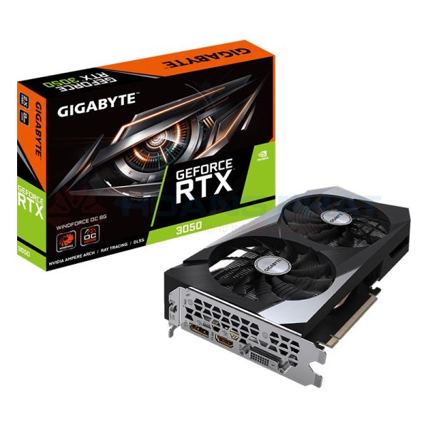 Card màn hình Gigabyte GeForce RTX 3050 WINDFORCE OC 8G (GV-N3050WF2OC-8GD)