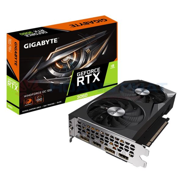 Card màn hình Gigabyte GeForce RTX 3060 WINDFORCE OC 12G (GV-N3060WF2OC-12GD)