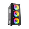 Vỏ Case Kenoo ESPORT K300-3F V2 Black (kèm 3 fan)