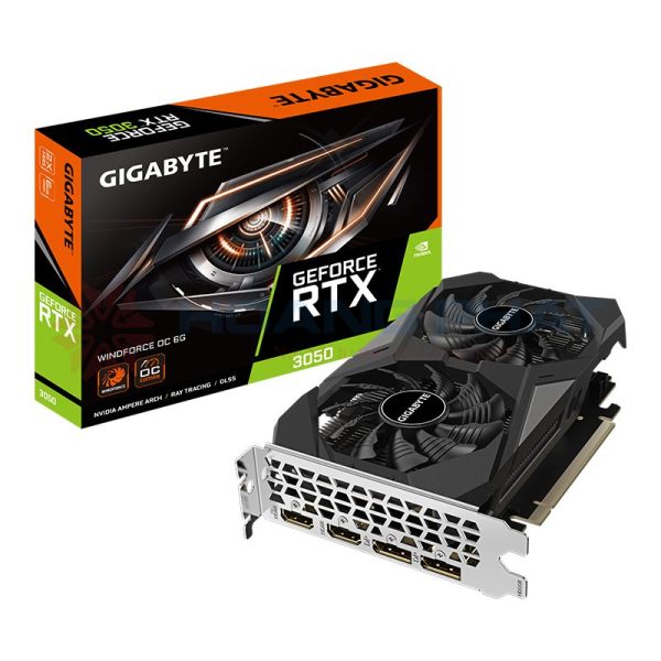 Card màn hình Gigabyte GeForce RTX 3050 WINDFORCE OC 6G (GV-N3050WF2OC-6GD)