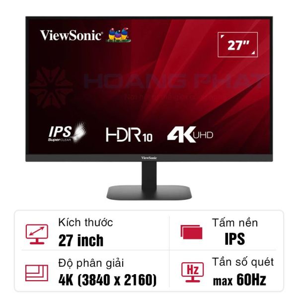 Màn hình ViewSonic VA2708-4K-MHD 27-inch IPS 4K 60Hz