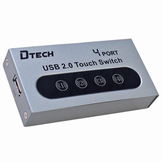 Bộ Chia Sẻ Máy In 4 Port DTECH DT-8341