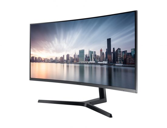 Màn hình cong Ultrawide 34" SAMSUNG LC34H890, độ phân giải 4K, 100Hz, có cổng USB Type C, Black, Full viền