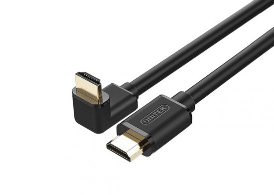 Cáp HDMI 1.5M Unitek YC1007 (1.4/4K, đầu cong)