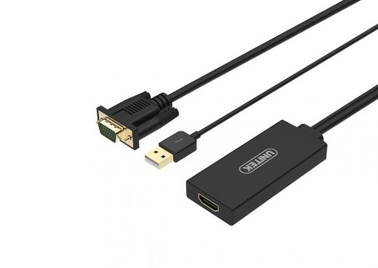 Đầu Chuyển VGA + USB TO HDMI Unitek Y-8711