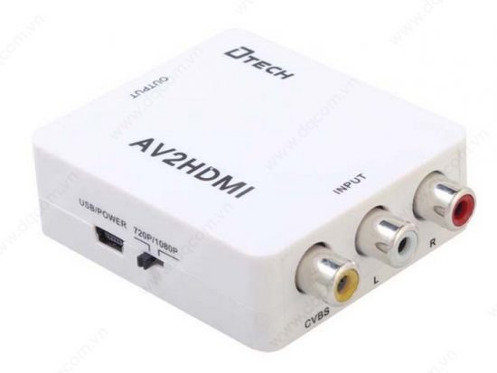 Bộ chuyển tín hiệu AV to HDMI Dtech DT 6518