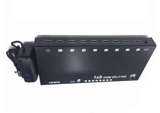 Bộ chia HDMI 8 Port Splitter Dtech DT6548 2K x 4K (1 in 8 out)