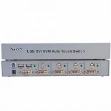 Bộ chuyển tín hiệu 4 port DVI/USB/KMV ra 1Port Dtech DT-8241