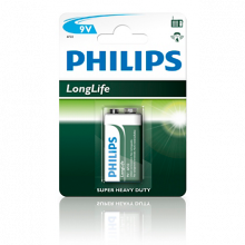 Pin không sạc Philip Carbon 9V (6F22L1B/97) - 1 viên