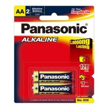 Pin không sạc Panasonic Alkaline 2A 1.5 V (LR06T/2B) - viên