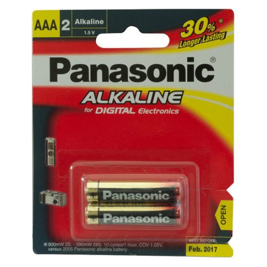 Pin không sạc Panasonic Alkaline 3A 1.5V (LR03T/2B) - 2 viên