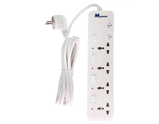 Ổ cắm điện MPOWER MP-343SU (4 ổ cắm + 2 USB)