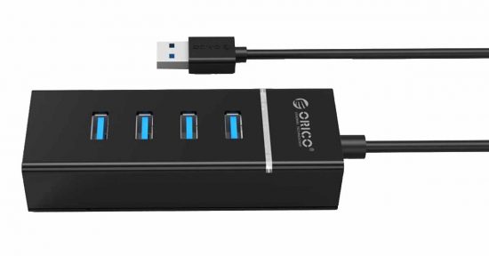 Hub USB 3.0 4 Port Orico W6PH4-U3-V1-BK Black