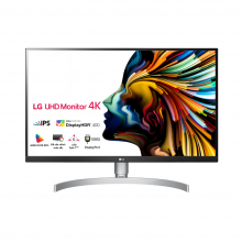 Màn hình 4K 27" LG 27UL850-W, tấm nền Nano IPS, độ phân giải 4K, 60HZ, 5MS, HDR10, có cổng USB-C, có loa, Hub USB