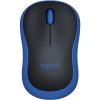Chuột máy tính không dây Logitech M185 màu đen viền xanh