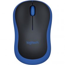 Chuột máy tính không dây Logitech M185 màu đen viền xanh