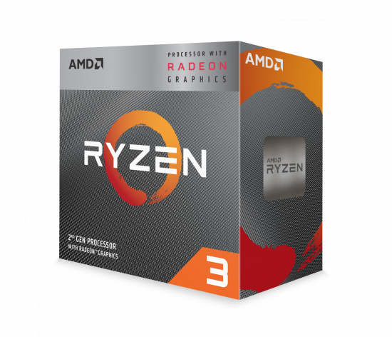 CPU AMD Ryzen 3 3200G (3.6GHz up to 4.0GHz, 4 nhân 4 luồng, 6MB cache, 65W, Radeon Vega 8)