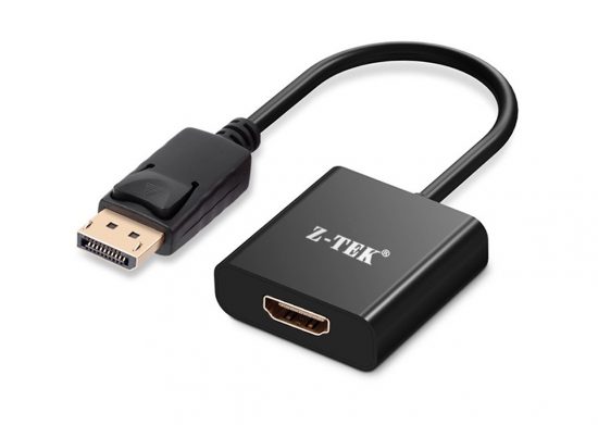 Đầu Chuyển DISPLAYPORT TO HDMI 4K Z-TEK ZY331 0.2M