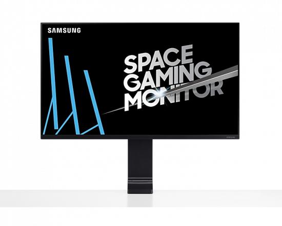 Màn hình "The Space" 32" SAMSUNG LS32R750QEEXXV, màn hình chuyên cho thiết kế, độ phân giải 4K, 1 tỷ màu, tấm nền VA, 60Hz, 4ms, Hub USB, chân đế kẹp bàn tiết kiệm không gian