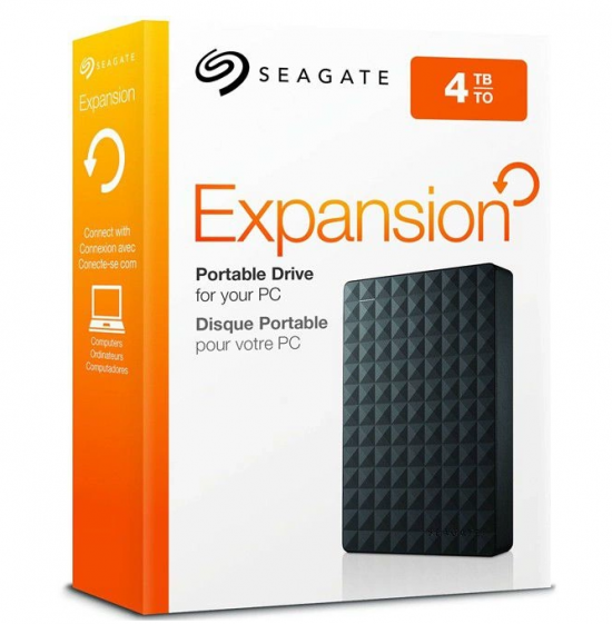 Ổ cứng di động HDD Seagate 2.5'' 4TB Expansion Portable 3.0 (STEA4000400) (Đen xám)