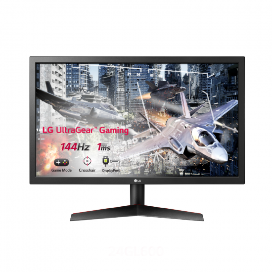 Màn hình Gaming UltraGear 23.6 inch LG 24GL600F-B, tấm nền TN, 144HZ, 1MS, Black