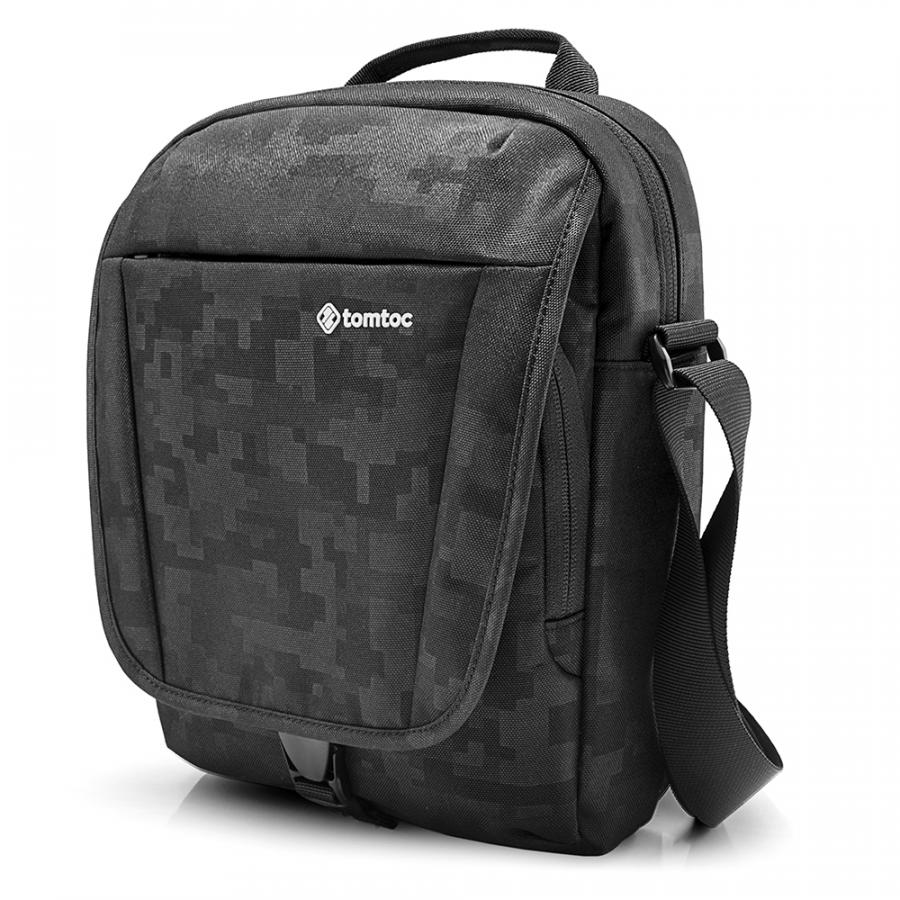 TÚI ĐEO CHÉO TOMTOC  FUNCTIONAL   IPAD/TABLET 7-11INCH BLACK A02-002D