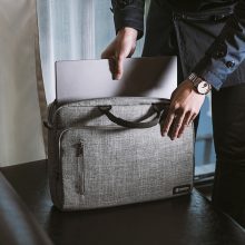 TÚI XÁCH CHỐNG SỐC TOMTOC BRIEFCASE 15 INCH GRAY (A50-E01G)