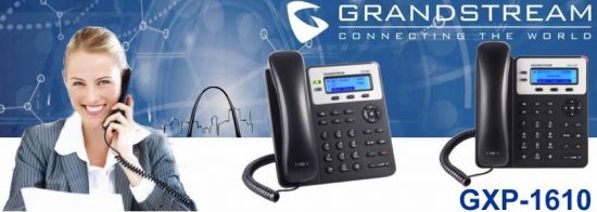 ĐIỆN THOẠI BÀN CỐ ĐỊNH IP GRANDSTREAM GXP-1610 BLACK (IP, Có LCD,1 SIP)