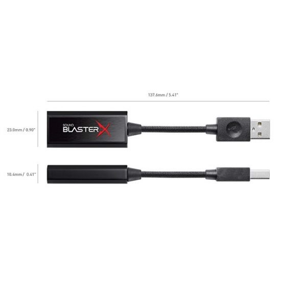 Creative Sound BlasterX G1 7.1 Portable - Card âm thanh 7.1 bộ khuếch đại tai nghe và loa