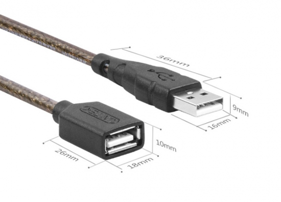 Cáp nối dài USB 2.0 10m UNITEK YC429 (Bọc Lưới/Chống nhiễu)