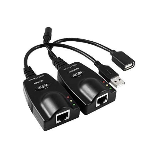 Cable WEME USB 2.0 Extender to RJ45 over cat5 5E 6, 100M