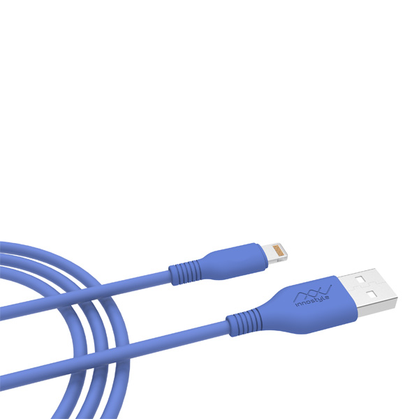 Cáp Sạc Lightning Innostyle Jazzy 1.5m IAL150tBLU (Màu Xanh,2.4A)