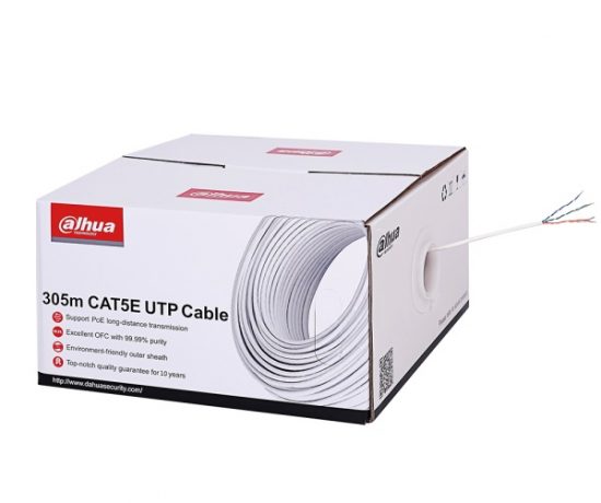 Cáp Mạng Nguyên Thùng CAT5E UTP DAHUA PFM920I-5EUN (305m/ trắng)