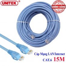 Cáp mạng bấm sẵn 1.5m Cat6 AMP (tròn/xanh)