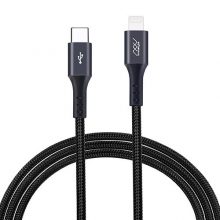 Cáp USB-C to Lightning Innostyle DuraFlex 1.5m Gray ICL150GRY (3A 18W)