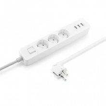 Ổ cắm điện Xiaomi NRB4030GL White (3AC+3USB/1 công tắc/1.4m)