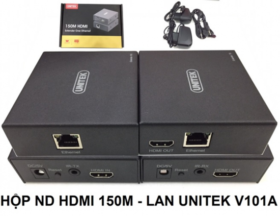 Hộp Nối Dài HDMI (150M) To Lan Unitek V101A