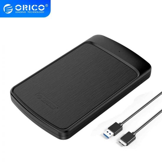 Hộp Đựng Ổ Cứng 2.5 HDD/SSD ORICO 2020U3-BK (SATA 3.0/Nhựa Đen)