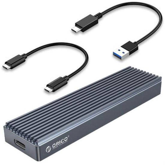 Hộp Đựng Ổ Cứng SSD NVME M.2 ORICO M2PJ-C3-GY (Nhựa Đen,Tốc Độ 10Gbps, Type C)