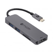 Đầu chuyển Mazer USB-C to HDMI 4K + USB 3.0 x 2 + SD/Micro SD Adapter M-UC2MULTI303-GY