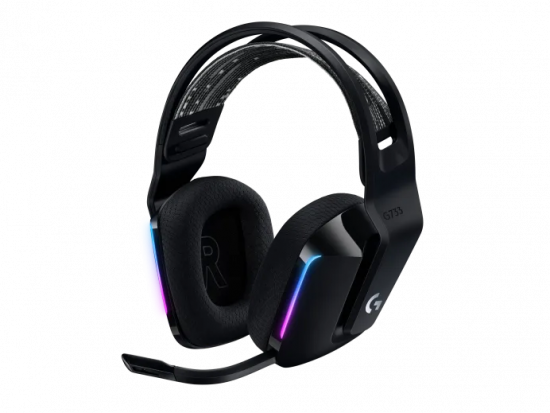 Tai nghe Gaming không dây Logitech G733 LIGHTSPEED RGB, Màu đen (981-000867)