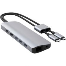 CỔNG CHUYỂN HYPERDRIVE VIBER 10-IN-2 4K60Hz USB-C HUB FOR MACBOOK/IPADPRO/LAPTOP/SMARTPHONE HD392-GR