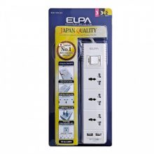 Ổ Cắm Điện ELPA ESU-VNC33 3AC 3 chấu, 3M, 1 Công tắc, 2xUSB2.1A, 2500W