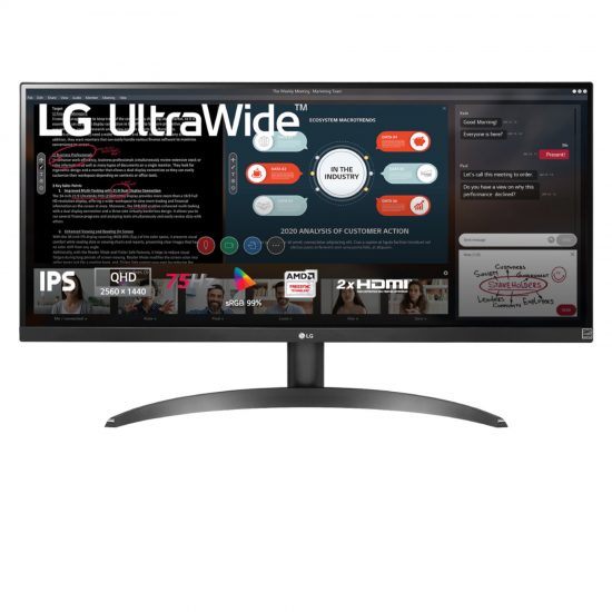 Màn Hình LG UltraWide 29inch 29WP500-B (21:9, Full HD, Tấm Nền IPS, AMD FreeSyn, 75hz, 5ms)