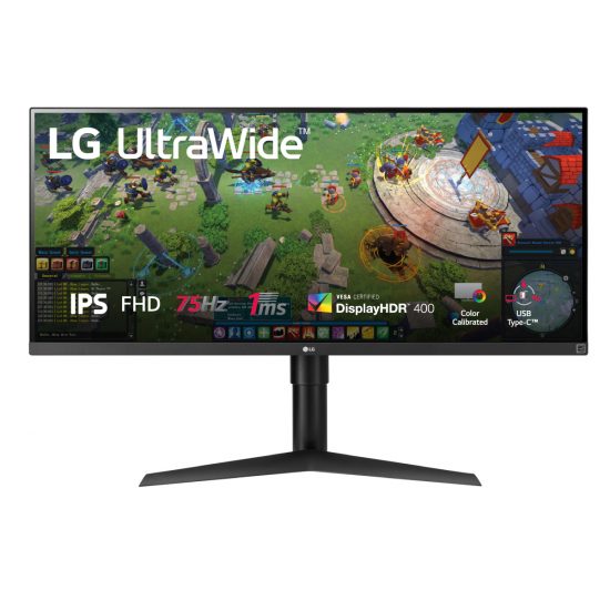 Màn hình siêu rộng 34 inch LG UltraWide 34WP65G-B, IPS, Full HD, AMD FreeSync, VESA DisplayHDR 400, sRGB 99%, USB-C, Hàng chính hãng