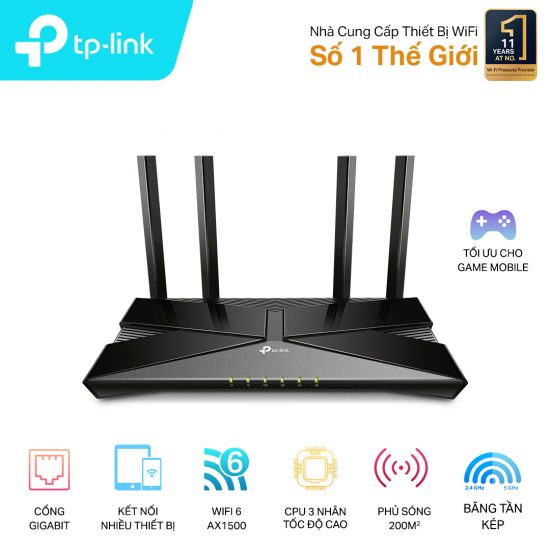 Bộ phát sóng wifi TP-LINK ARCHER AX10 (4 anten, AX1500, Wifi-6 )