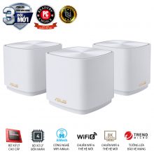 Bộ định tuyến MESH Asus ZenWiFi AX Mini XD4 Chuẩn AX1800 (W-3-PK/MÀU TRẮNG)