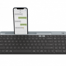 Bàn Phím không dây Bluetooth Logitech K580 Slim màu đen